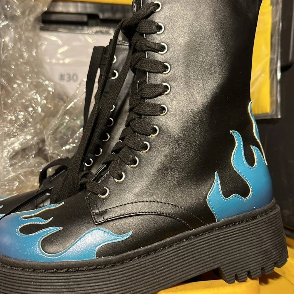 #38 Current mood, dolls, kill flame, vegan ankle boots, brand new - Picture 2 of 5